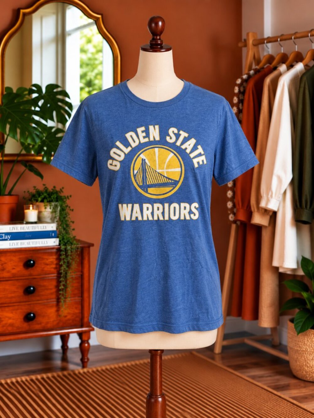 NBA Golden State Warriors Blue and Yellow Kids Tee